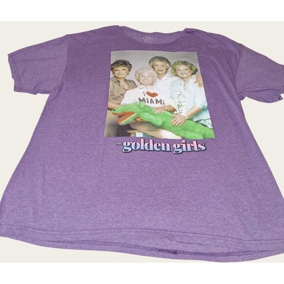 The Golden Girls Graphic T-Shirt Purple Short Sleeve  Womens XL - Picture 4 of 7
